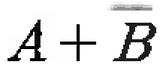 A+B̅